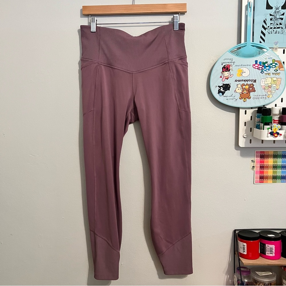 All in Motion Workout Exercise Leggings Purple Large